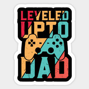 Leveled Up To Dad - Pregnancy Sticker